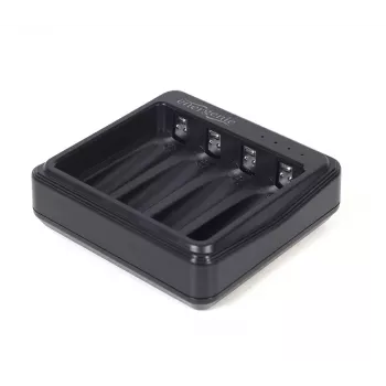 Batterieladegerät Gembird BC-USB-03 USB-kompatibel AA AAA Schwarz