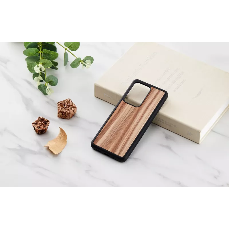 Handyhülle man and wood für Samsung Galaxy S20 Ultra — cappuccino Schwarz