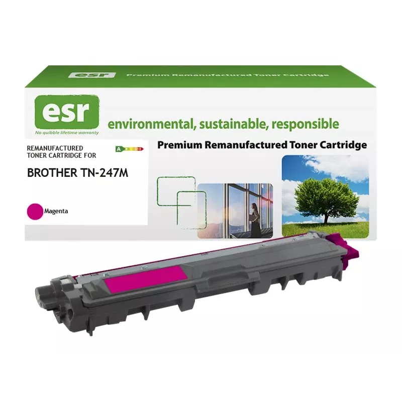 ESR Toner-Kartusche kompatibel mit Brother TN-247M Magenta, wiederaufbereitet, 2.300 Seiten