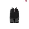 Netzsteckeradapter Maclean MCE155 NEMA 5-15P Typ E FR Schwarz