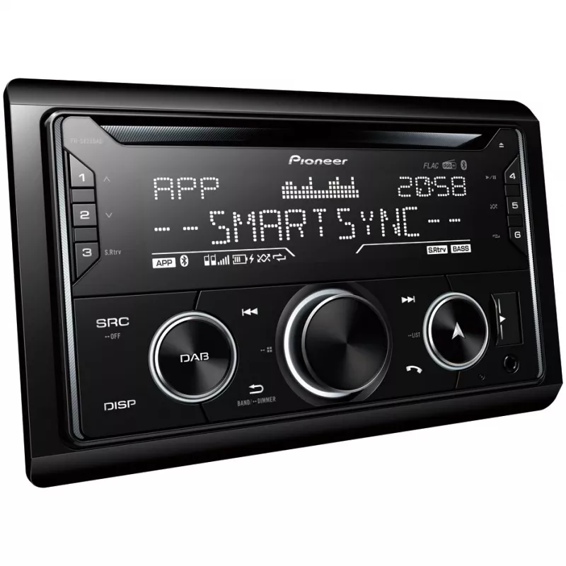 Car Media Receiver Pioneer FH-S820DAB Schwarz 200 W Bluetooth