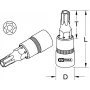 Steckschlüssel-Satz KS Tools 911.1375 1/2 Zoll Antrieb Zoll 2,2 cm Durchmesser