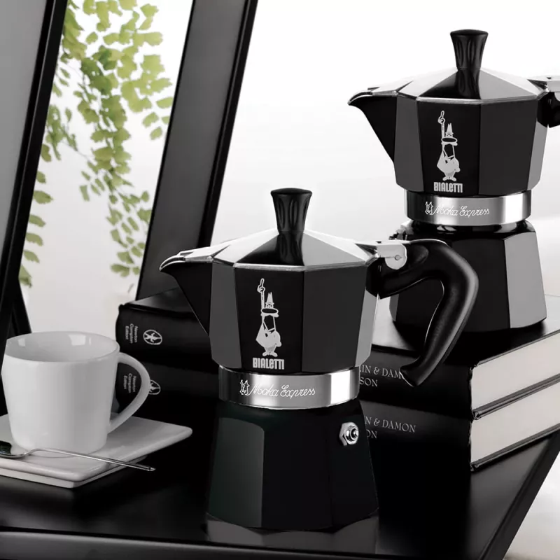 Bialetti Moka Express Moka-Kanne Schwarz