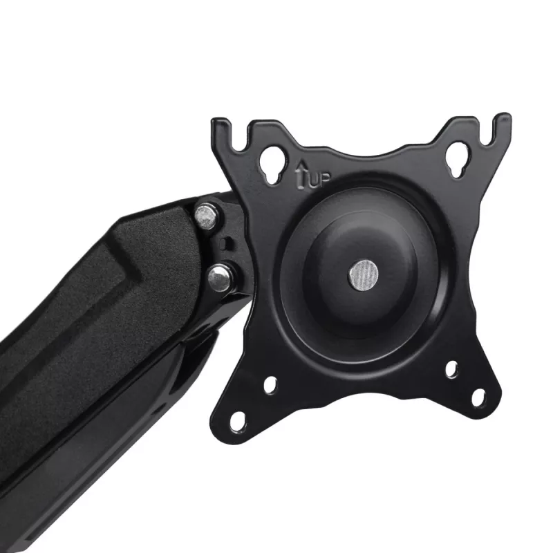 Monitorhalterung MACLEAN MC-860 Tischhalterung für 27 Zoll (68,6 cm) Bildschirme, VESA 75x75–100x100, max. Belastung 8 kg, schwarz