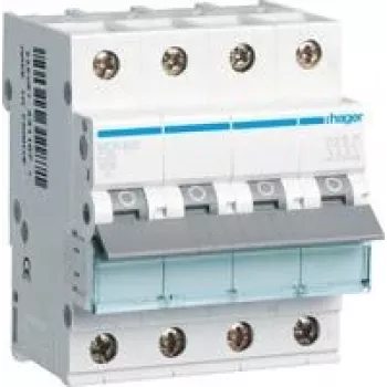 Hager Miniatur-Leistungsschalter 3p+N, C-25A, 6kA MCN625 (MCN625)
