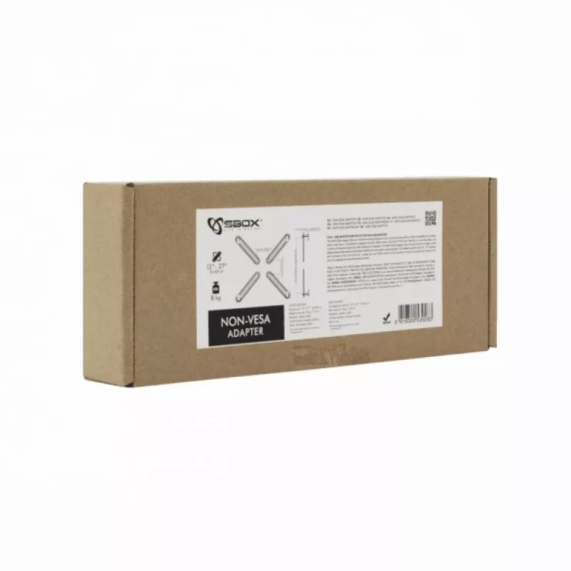 Monitor-Adapter SBOX NON-VESA — universeller Non-VESA-Montageadapter für Displays (Modell 0 )