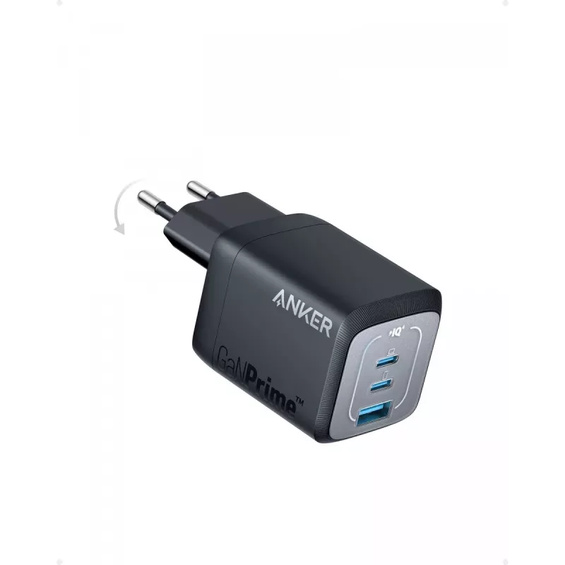 Indoor USB-Schnellladegerät Anker Prime A2669313 – 67 W, 1×USB-A, 2×USB-C, Schwarz