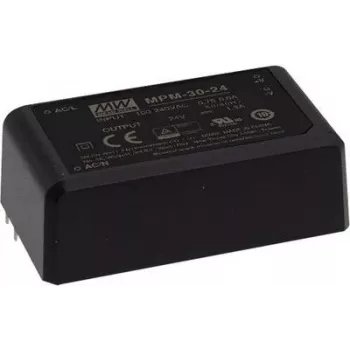 Netzteil/Wandler Mean Well MPM-30-24, 30 W, 24 V Ausgang, 80–264 V Eingang