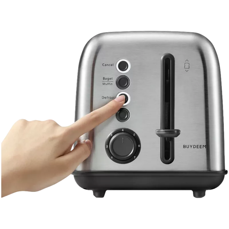 BUYDEEM 2-Scheiben-Toaster, Modell DT620E, Farbe Edelstahl, EU