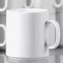Porzellan-Kaffeetasse Esmeyer Diane 402-108 280 ml — Set mit 6 Stück, Weiß