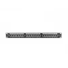 Patchpanel 1U LANBERG PPS5-1024-B — 24-Port RJ-45 Cat5, Metall, schwarz, Rackeinbau