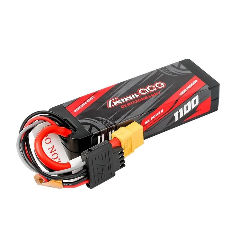 Lipo Gens ace G-Tech 1100mAh 11.1V 3S1P 60C GRP-76 Hardcase Akku mit XT60 Stecker