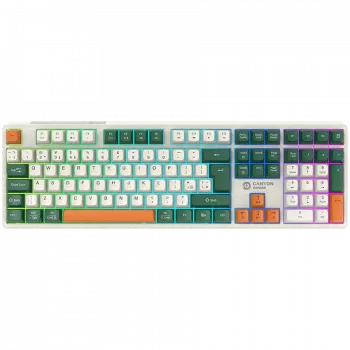 Mechanische kabellose Tastatur CANYON Shadder GKW-11 RGB Weiß