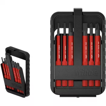 Bit-Set Wiha SlimBit Box 43153 — 31 Bits, sortierte Schraubendreherbits im Aufbewahrungskoffer