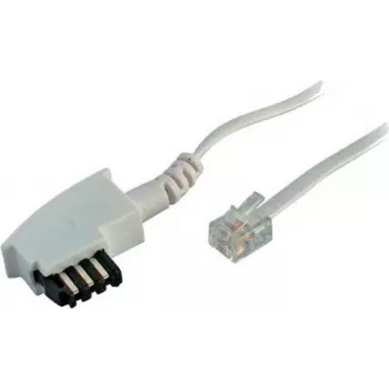 Telefonkabel S/CONN TAE-F Stecker Western 6/4 Universal Weiß 6 m - ShiverPeaks