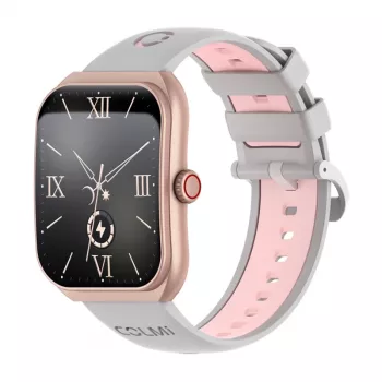 Smartwatch Colmi P86 Roségold mit Herzfrequenzmesser, wasserdicht