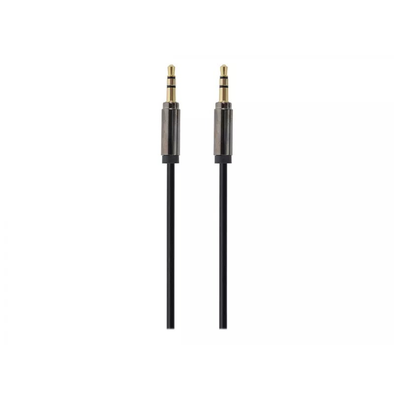 Gembird Kabel CCAP-444-0.75M (Klinkenstecker M - Klinkenstecker M, 0,75m, Schwarz) Audiokabel 3,5mm Schwarz (CCAP-444-0.75M)