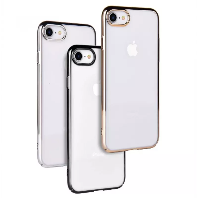 Schutzhülle Devia Glimmer Serie für iPhone SE2, gold, harte PC-Rückseite