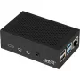 Aluminiumgehäuse für Raspberry Pi 4 B von JYT, Modell RB-AlucaseP4+01B, schwarze Ausführung