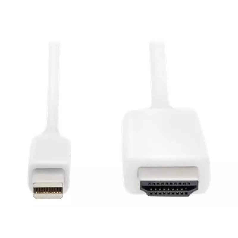 Digitus ASSMANN - Adapterkabel - Mini DisplayPort männlich zu HDMI männlich - 2 m - Dreifachisolierung - weiß - geformt, 4K Unterstützung (AK-340304-0