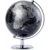 Schreibtischglobus politisch TROIKA LUNAR, 20 cm Durchmesser, 270 mm Höhe, schwarz/silber