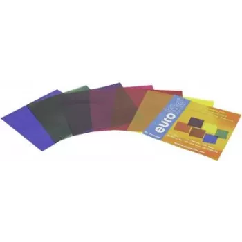 Farbfiltersatz EUROLITE 94100300 — Rot, Blau, Grün, Gelb, Lila, Violett