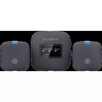 Kabelloses Mikrofon-Kit Plusonic PS-TDS8 mit USB‑C, Lightning und 3,5mm Konnektivität