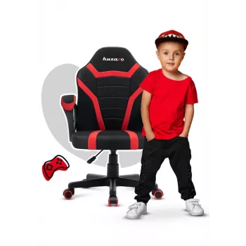 Gaming-Stuhl für Kinder Huzaro Ranger 1.0 Rot Mesh, schwarz, rot