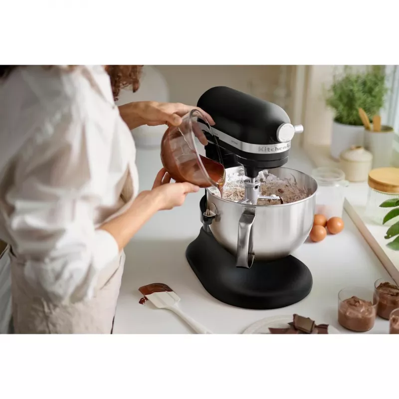 KitchenAid 5KSM60SPXEBM Standmixer 375 W Schwarz, Grau, Edelstahl