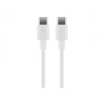 Goobay USB-C Lade- und Synchronisationskabel, 2 m, weiß | Goobay