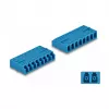 DeLOCK Glasfaserkoppler HD LC Octuplex Buchse auf LC Octuplex Buchse blau