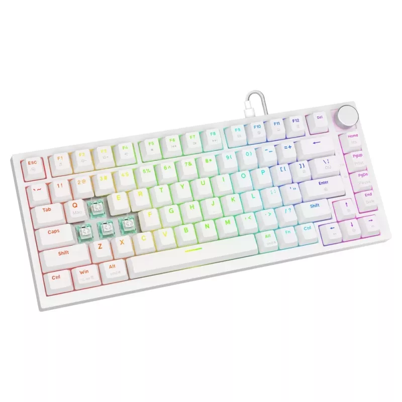 Savio ASTRAL WHITE JADE Tastatur Gaming USB QWERTY US International