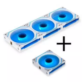 Lian Li UNI FAN SL-INF 120 ARGB Reverse Blade PWM 4-Pack, Weiß