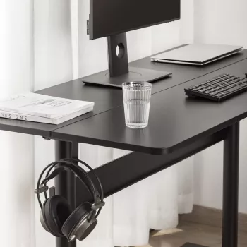 Ergo Bürotisch mit Tischplatte, Gasfeder, höhenverstellbar, für Arbeiten im Stehen und Sitzen, max. Höhe 115 cm, ER