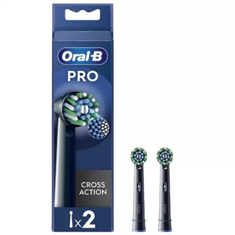 Oral-B EB50BRX-4 CrossAction Ersatzbürstenköpfe, schwarz, 4 Stk.
