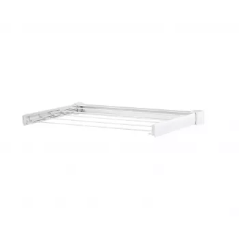 Wandmontiertes Regal Leifheit Telegant 30 Protect Weiß, Breite 720 mm, Tiefe 370 mm, 3 m Leine