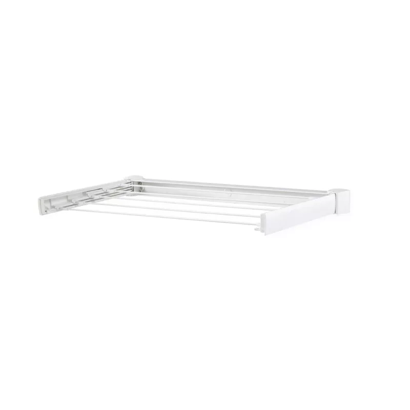 Wandmontiertes Regal Leifheit Telegant 30 Protect Weiß, Breite 720 mm, Tiefe 370 mm, 3 m Leine