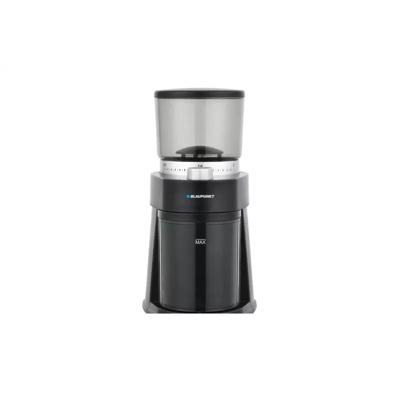 Kaffeemühle mit Schlagmahlwerk BLAUPUNKT FCM501 — 250 g Bohnen, 180 g Kaffeepulver, 120 W, silber