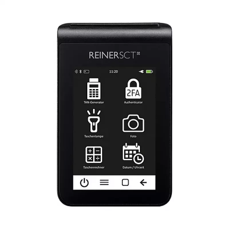 Kartenleser ReinerSCT tanJack deluxe Schwarz TFT, Modell 2708200-000, Gewicht 220 kg
