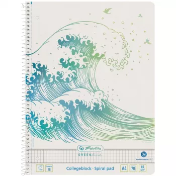 Schreibblock A4 Herlitz GREENline 70 Blatt