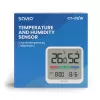 Innenraum-Temperatur- und Feuchtigkeitssensor SAVIO CT-01/W, LCD-Anzeige, -10–55 °C, 10–99 % rF, Batterie CR2032