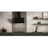 Vertikale Eco Duo Glas Wand-Dunstabzugshaube Schwarz
