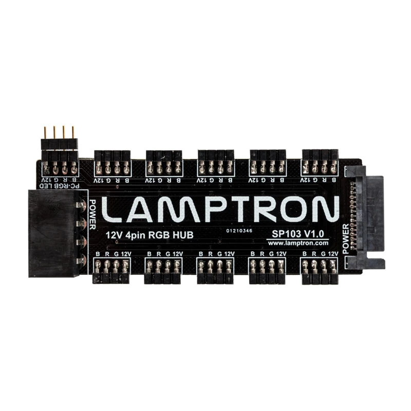 RGB Hub Lamptron SP103 10x für Aura Sync, Fusion, Mystic — 10-Kanal-RGB-Controller