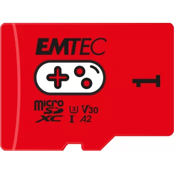 Flash-Speicher Emtec 1TB UHS-I U3 V30 A2 Gaming Rouge ECMSDM1TXCU3G