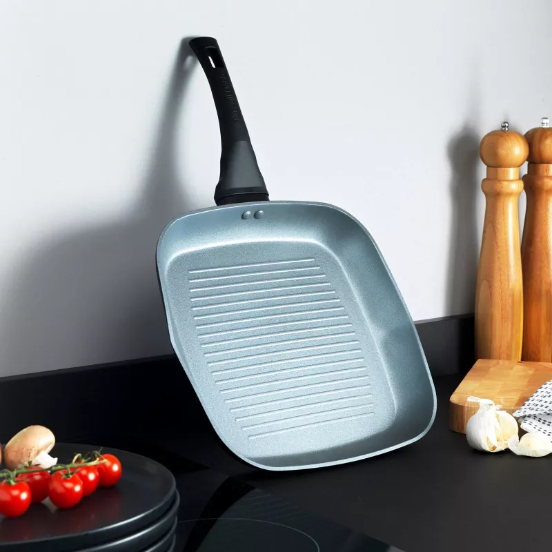 Griddle Russell Hobbs RH01861EU7 28 cm Crystaltech – antihaftbeschichtete Bratfläche, flache Grillpfanne