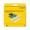 DeLOCK PCI Express x4 Karte auf 1 x interner USB 3.2 Gen 2 Key B 20-polig Buchse