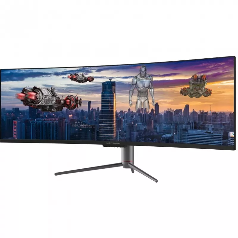 LC-Power LC-M49-DQHD-120-C-Q LED-Display 124,5 cm (49 inch) 5120 x 1440 Pixel UltraWide Quad HD QLED Schwarz (LC-M49-DQHD-120-C-Q)