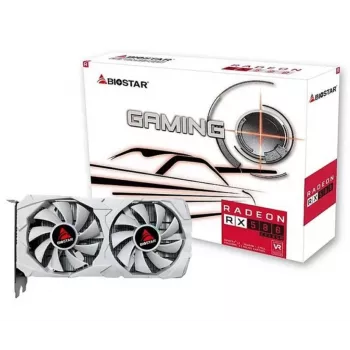 Grafikkarte BIOSTAR Radeon RX 580 8 GB GDDR5, 256-bit, PCIe 3.0 x16, Dual-Lüfter, 1x HDMI, 2x DisplayPort