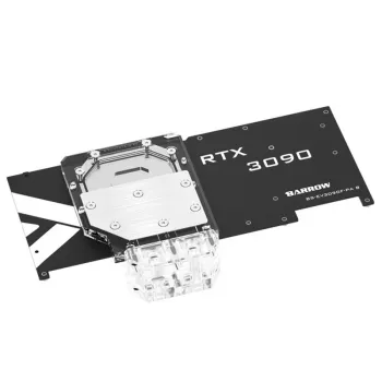 Backplate für GPU Barrow Aktive Backplate RTX 3080/3090 FTW3 RGB Acryl (BS-EV3090F-PA B)