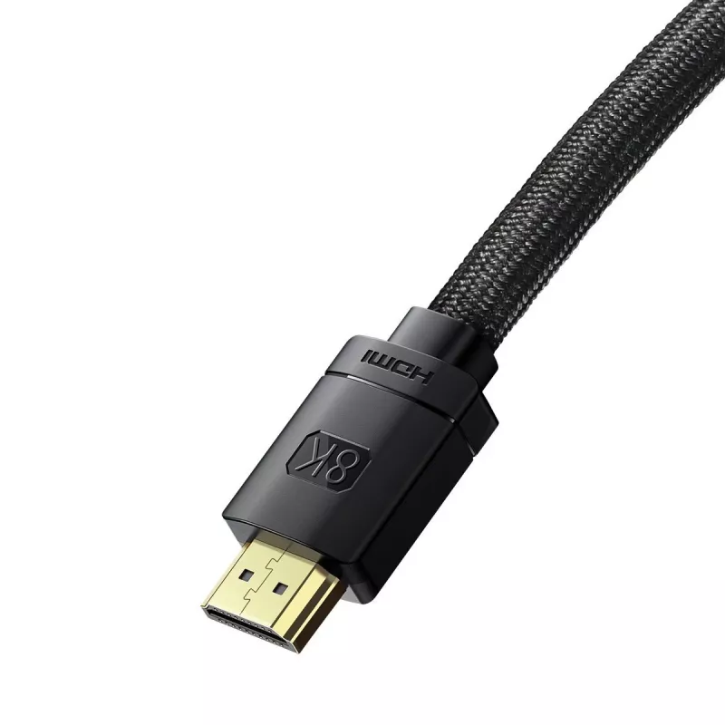 Baseus High Definition Series HDMI 2.1 Kabel, 8K 60Hz, 3D, HDR, 48Gbps, 2m (schwarz)